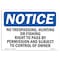 Signmission OSHA Sign, 7" H, 10" W, Rigid Plastic, No Trespassing Hunting Or Fishing Right Sign, Landscape OS-NS-P-710-L-15011 - alternate 1